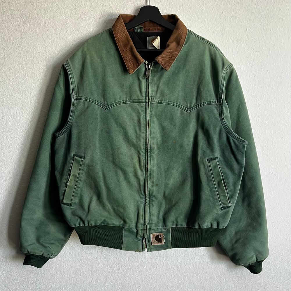 Carhartt JQ2394 faded green Santa Fe work wear jacket